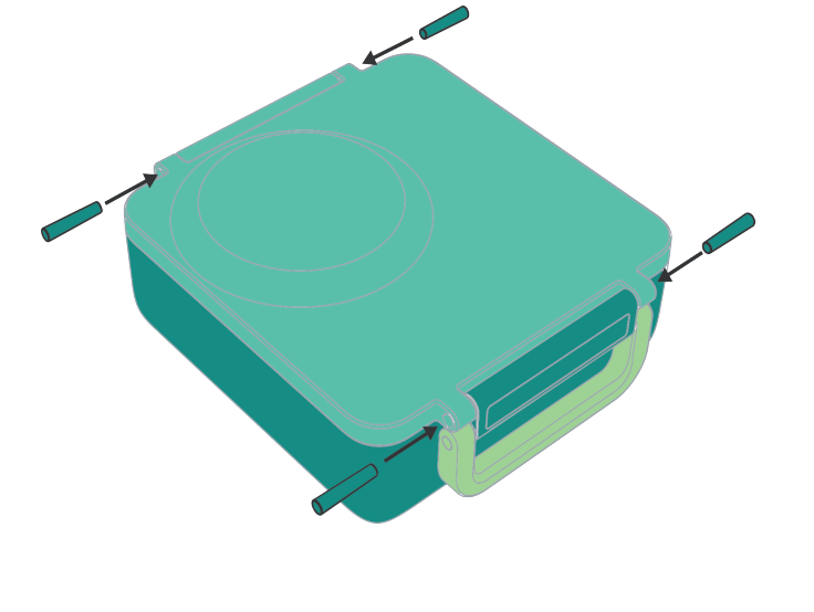 OmiieLife OmieBox Latch and Hinge Pin (1 pin) - Image 2